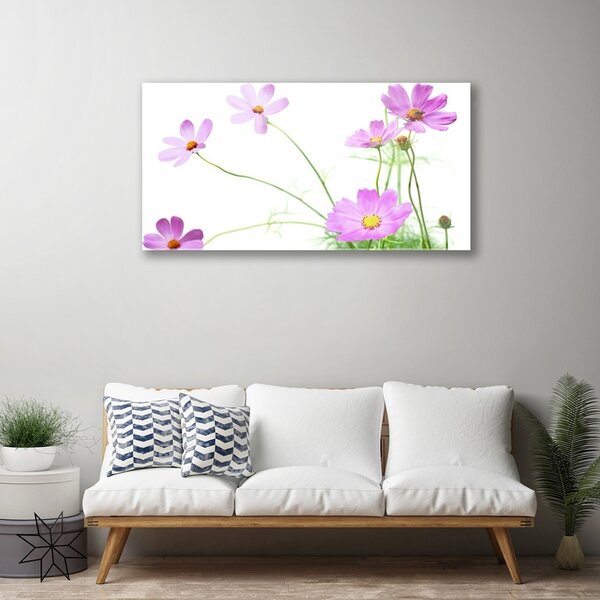 Quadro su vetro Pianta di fiori 100x50 cm