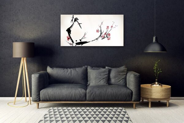 Quadro in vetro Grafica astratta 100x50 cm 2 appendini