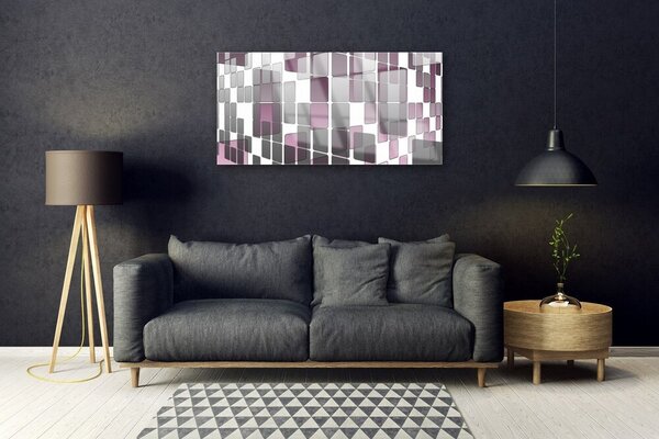 Quadro su vetro Grafica astratta 100x50 cm 2 appendini
