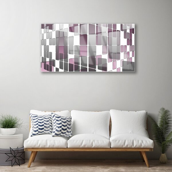 Quadro su vetro Grafica astratta 100x50 cm 2 appendini
