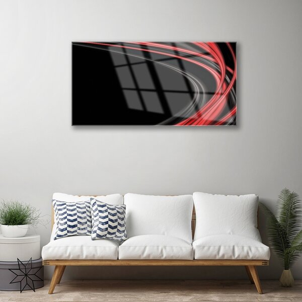 Quadro vetro Grafica astratta 100x50 cm 2 appendini