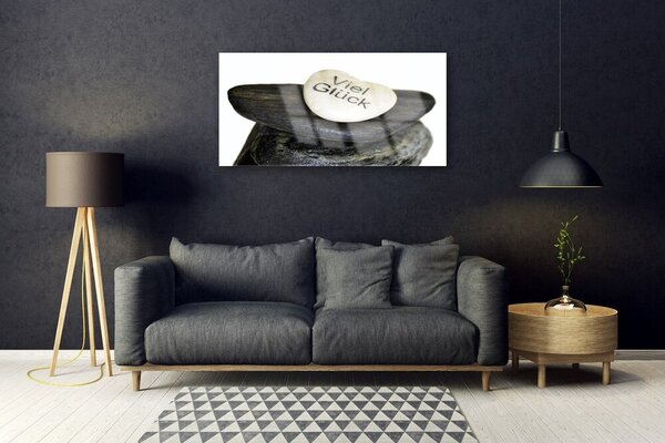 Quadro in vetro Pietre Arte 100x50 cm 2 appendini