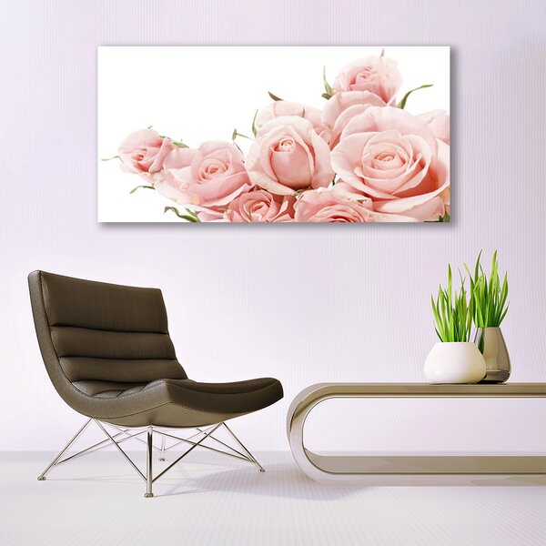 Quadro stampa su tela Rose, fiori, piante 100x50 cm