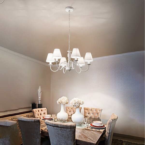 Lampadario perenz ducale 6262 b e14 led lampada soffitto metallo paralumi - Perenz