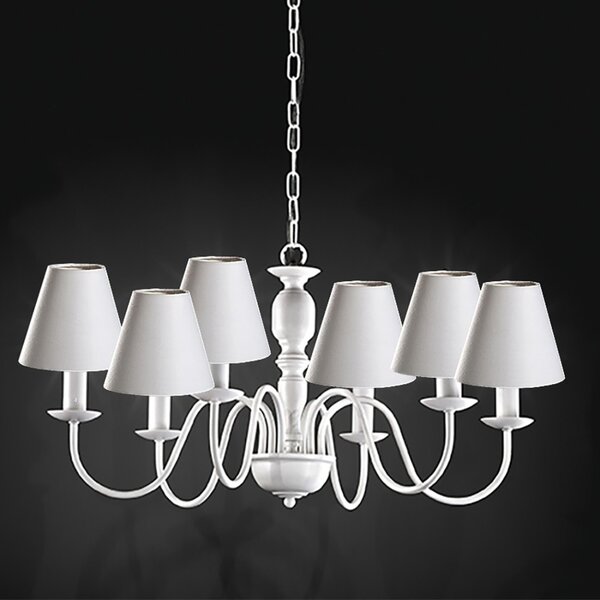 Lampadario perenz ducale 6262 b e14 led lampada soffitto metallo paralumi - Perenz