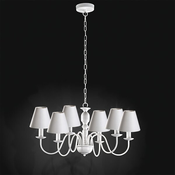 Lampadario perenz ducale 6262 b e14 led lampada soffitto metallo paralumi - Perenz