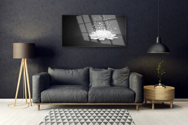 Quadro in vetro Fiore Pianta naturale 100x50 cm 2 appendini