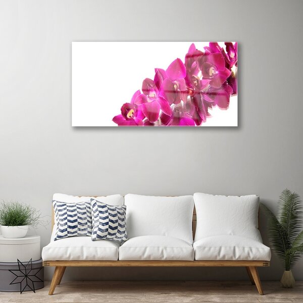 Quadro vetro Fiori Pianta naturale 100x50 cm 2 appendini