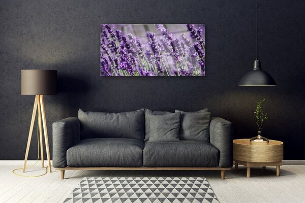 Quadro su vetro Fiori Pianta naturale 100x50 cm 2 appendini