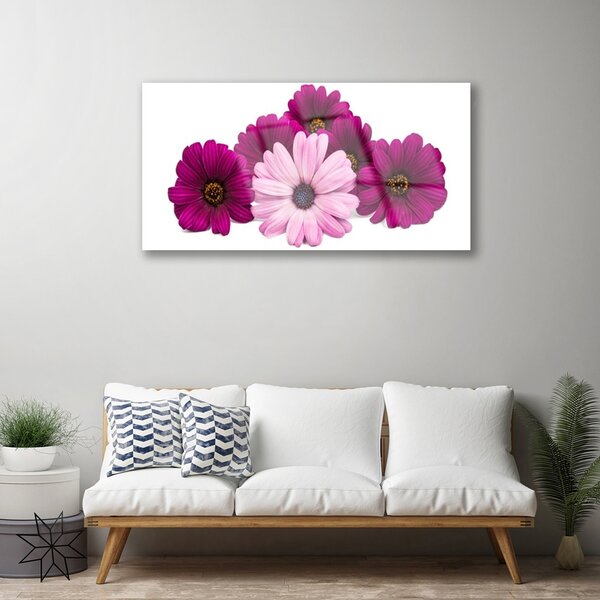 Quadro su vetro Fiori Pianta naturale 100x50 cm 2 appendini