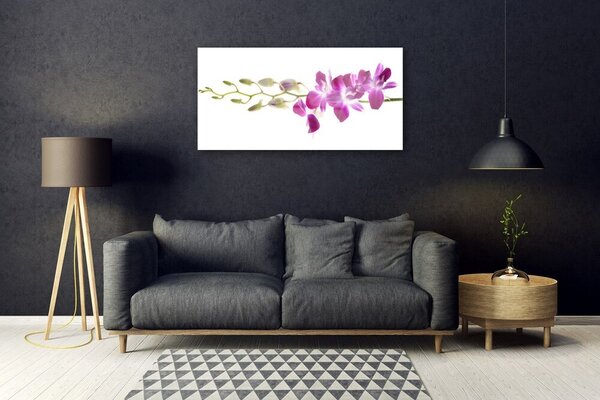 Quadro in vetro Fiori Pianta naturale 100x50 cm 2 appendini