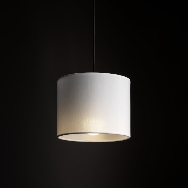 Lampadario a sospensione con filo Sistema ferroviario trifase TRACER 1xE27/15W/230V diametro 20 cm nero/bianco