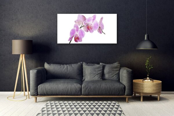 Quadro in vetro Fiori Pianta naturale 100x50 cm 2 appendini