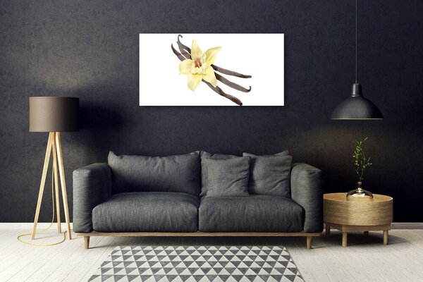 Quadro in vetro Fiore Pianta naturale 100x50 cm 2 appendini