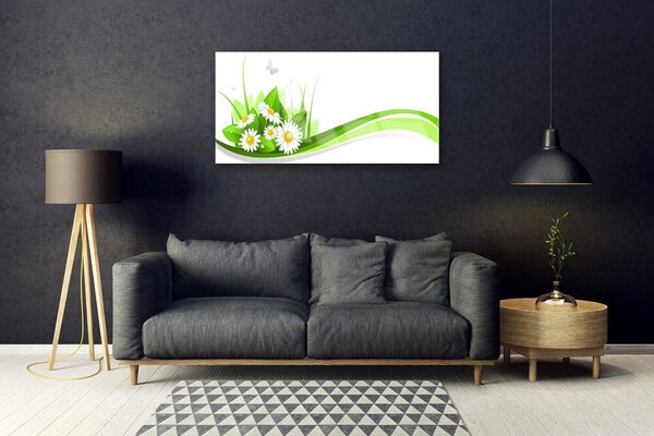 Quadro su vetro Grafica astratta 100x50 cm 2 appendini