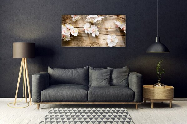 Quadro su vetro Fiori Pianta naturale 100x50 cm 2 appendini