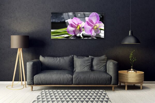 Quadro su vetro Fiori Pianta naturale 100x50 cm 2 appendini