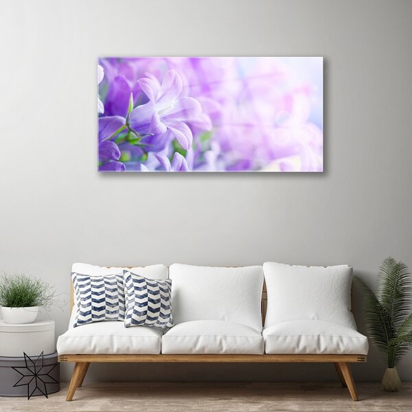 Quadro su vetro Fiori Pianta naturale 100x50 cm 2 appendini