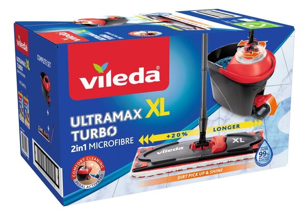 Set secchio e mop in microfibra Ultramax XL turbo 2in1 Ultramax XL Turbo - Vileda