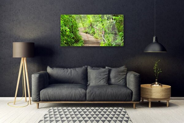 Quadro di vetro Scale Natura 100x50 cm 2 appendini