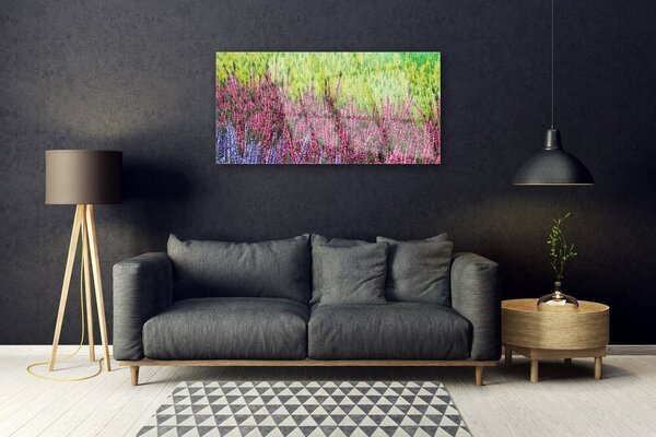 Quadro vetro Fiore Pianta naturale 100x50 cm 2 appendini