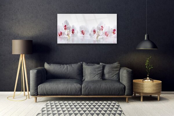 Quadro in vetro Fiori Pianta naturale 100x50 cm 2 appendini