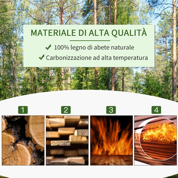Outsunny Scaffalatura per Piante Fioriera a 3 Ripiani in Legno di Abete 80 x 40 x 148cm|Aosom