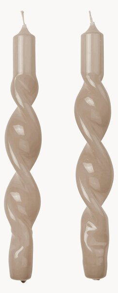 Set di 2 candele a bastoncino fatte a mano Twist