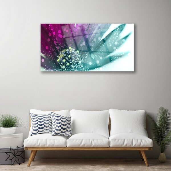 Quadro in vetro Fiore Pianta Natura Arte 100x50 cm 2 appendini