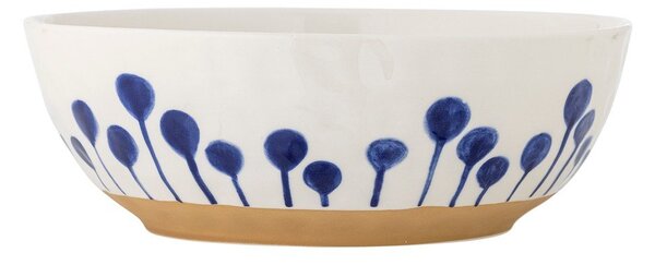 Ciotola bianca/blu in ceramica ø 28 cm Linora – Bloomingville