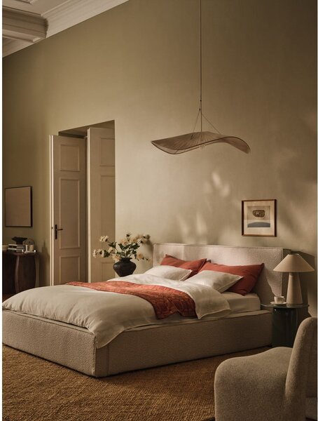Testiera color crema in imbottito 249x100 cm Olivia – Micadoni