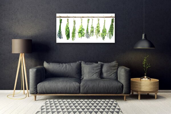 Quadro su vetro Fiori Pianta naturale 100x50 cm 2 appendini