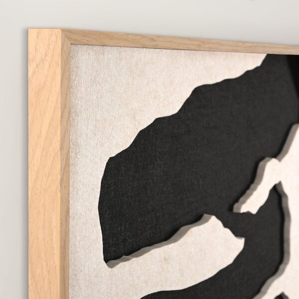 Dipinto in 3D con cornice inclusa/fonoassorbente 90x120 cm Frequency 2 – Malerifabrikken