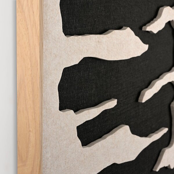 Dipinto in 3D con cornice inclusa/fonoassorbente 90x120 cm Frequency 2 – Malerifabrikken