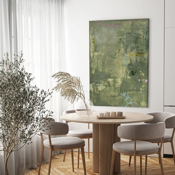 Dipinto dipinto a mano dipinto su tela 88x118 cm Green Petite – Malerifabrikken