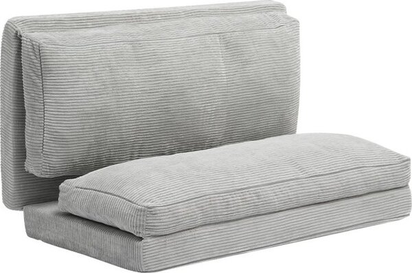 Divano letto pieghevole, Grigio scuro, Rivestimento lavabile, Design salvaspazio, Comodo e funzionale - Divano letto versatile