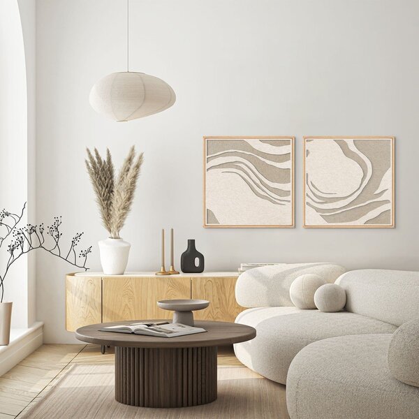 Dipinto in 3D con cornice inclusa/fonoassorbente 62x62 cm Silent Whisper 1 – Malerifabrikken