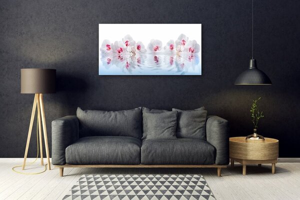 Quadro di vetro Fiori Pianta Natura Arte 100x50 cm 2 appendini