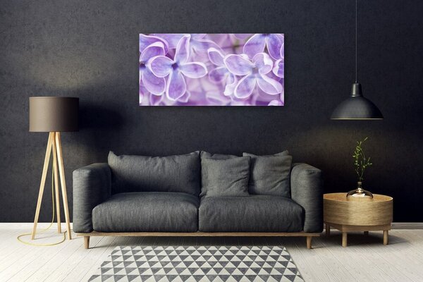 Quadro di vetro Fiori Pianta naturale 100x50 cm 2 appendini