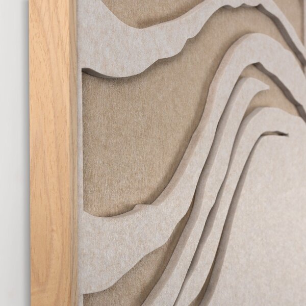 Dipinto in 3D con cornice inclusa/fonoassorbente 62x62 cm Sacred Silence 2 – Malerifabrikken