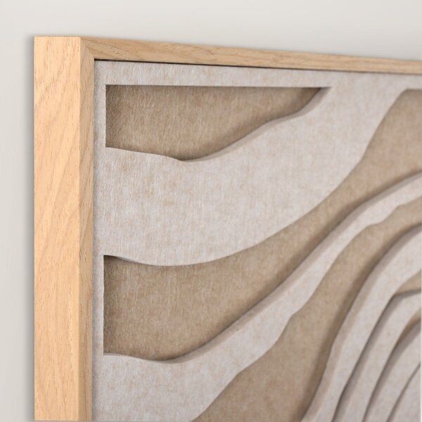 Dipinto in 3D con cornice inclusa/fonoassorbente 62x62 cm Sacred Silence 2 – Malerifabrikken