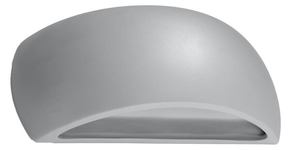 Lampada da parete in ceramica grigia Palermo - Sollux