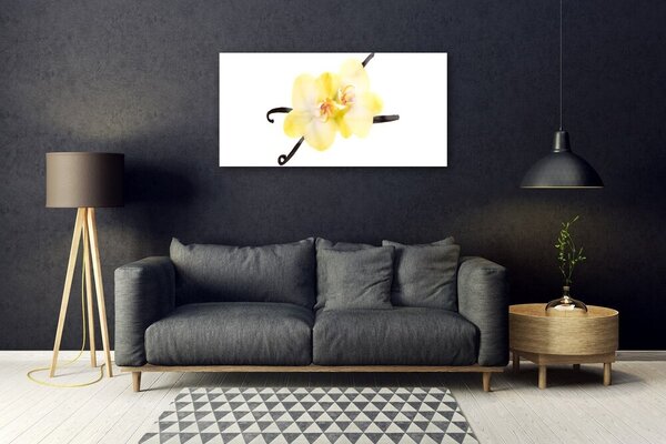 Quadro in vetro Fiori Pianta naturale 100x50 cm 2 appendini