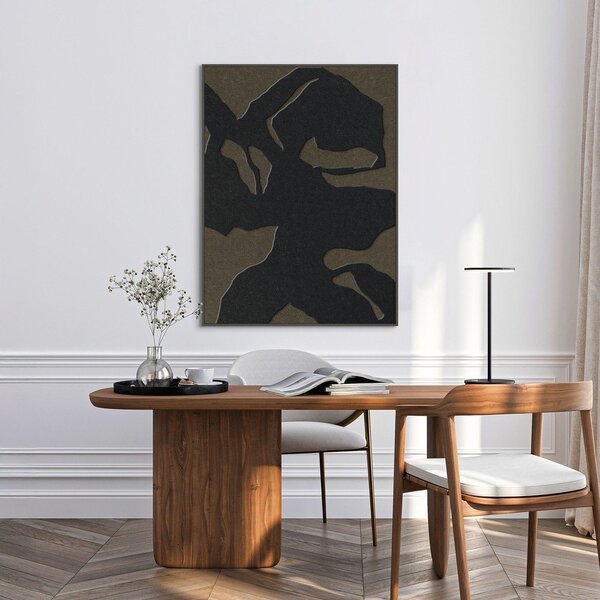 Dipinto in 3D con cornice inclusa/fonoassorbente 90x120 cm Silent Shadows 1 – Malerifabrikken
