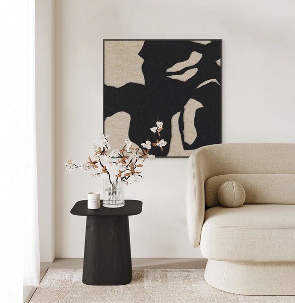 Dipinto in 3D con cornice inclusa/fonoassorbente 102x102 cm Silent Shadow 1 – Malerifabrikken