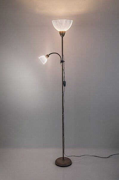 Rabalux 74103 - Lampada da terra ACTION PRO 1xE27/60W/230V + 1xE14/25W beige