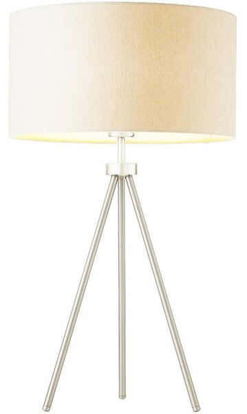 Endon 66986 - Lampada da tavolo TRI 1xE27/40W/230V cromo opaco/crema