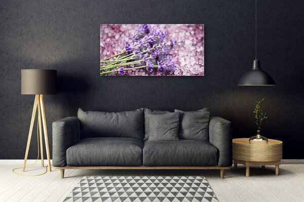 Quadro vetro Fiori Pianta naturale 100x50 cm 2 appendini