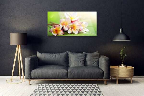 Quadro su vetro Fiori Pianta naturale 100x50 cm 2 appendini