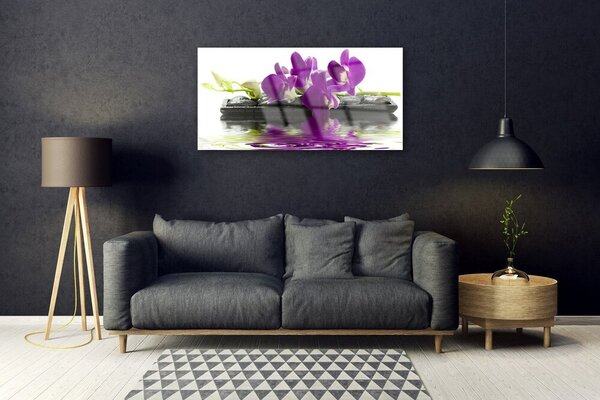 Quadro su vetro Fiori Pianta naturale 100x50 cm 2 appendini
